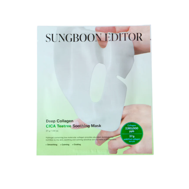 SUNGBOON EDITOR  Deep Collagen Cica Teatree Soothing Mask