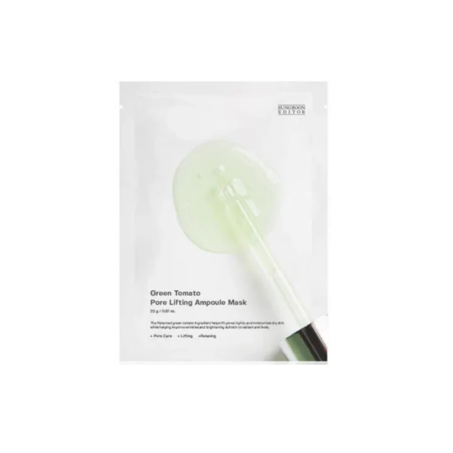 SUNGBOON EDITOR  Green Tomato Pore Lifting Ampoule Mask
